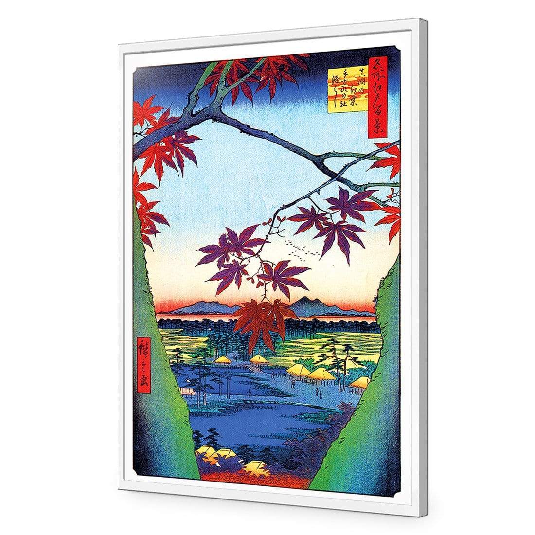 Hiroshige, Maple Trees at Mana, Original (rectangle) - wallart-australia - Canvas