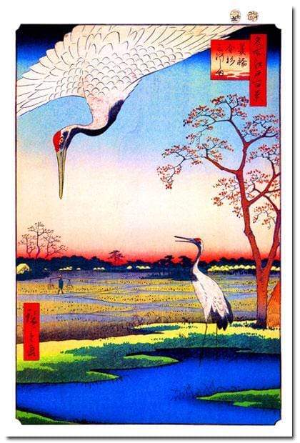 Hiroshige, Minowa Kanasugi,Original (rectangle) - wallart-australia - Canvas