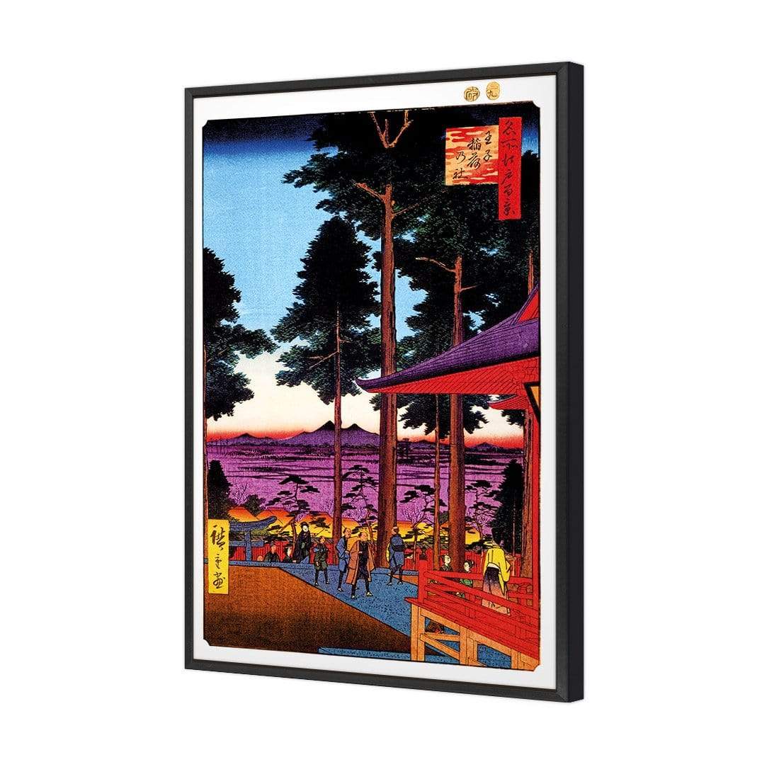 Hiroshige, Oji Inari Shrine, Original (rectangle) - wallart-australia - Canvas