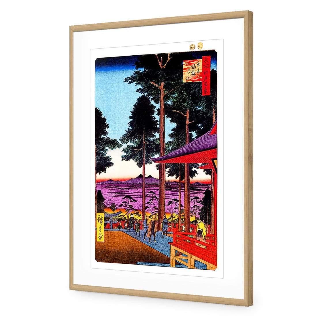 Hiroshige, Oji Inari Shrine, Original (rectangle) - wallart-australia - Canvas