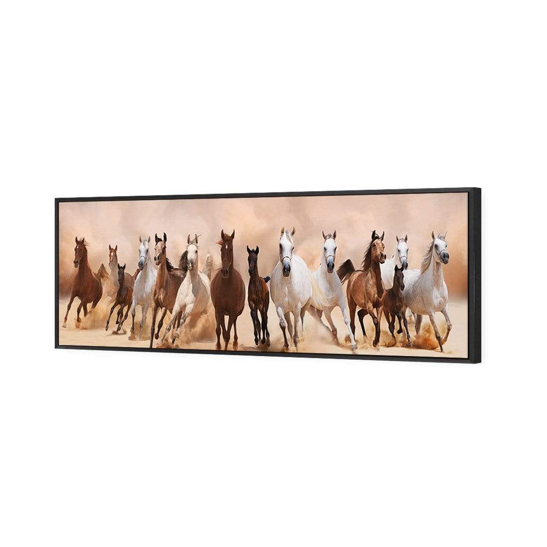 Horse Storm (Long) - wallart-australia - Canvas