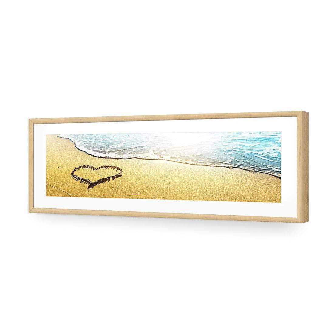 I Love the Beach (long) - wallart-australia - Acrylic Glass With Border