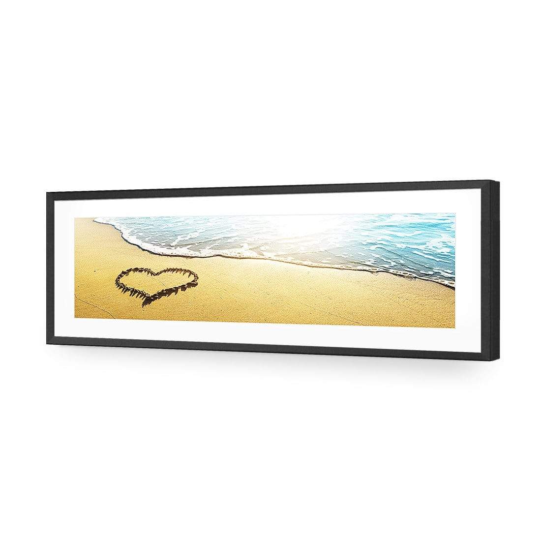 I Love the Beach (long) - wallart-australia - Acrylic Glass With Border