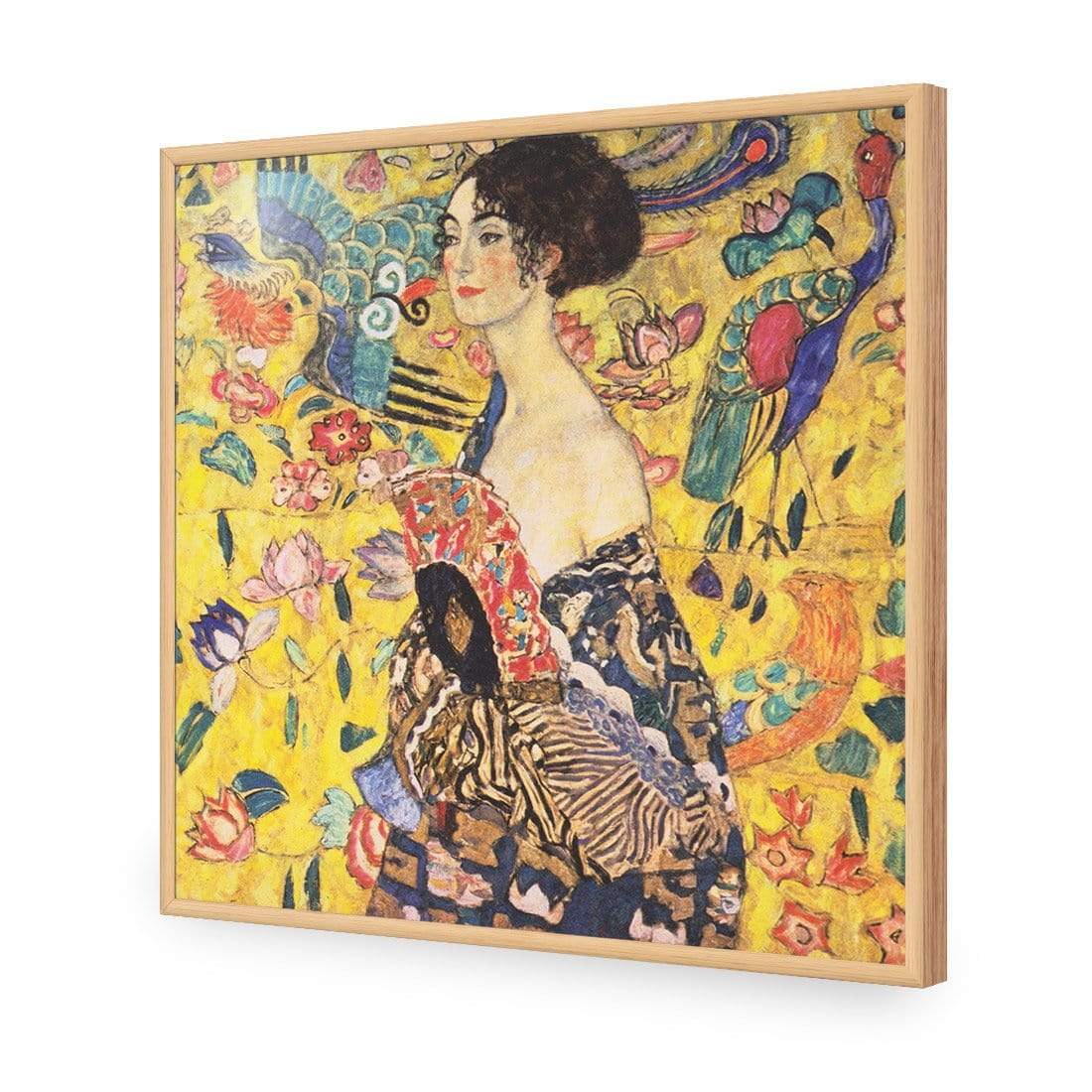 Lady with Fan By Gustav Klimt - wallart-australia - Acrylic Glass No Border