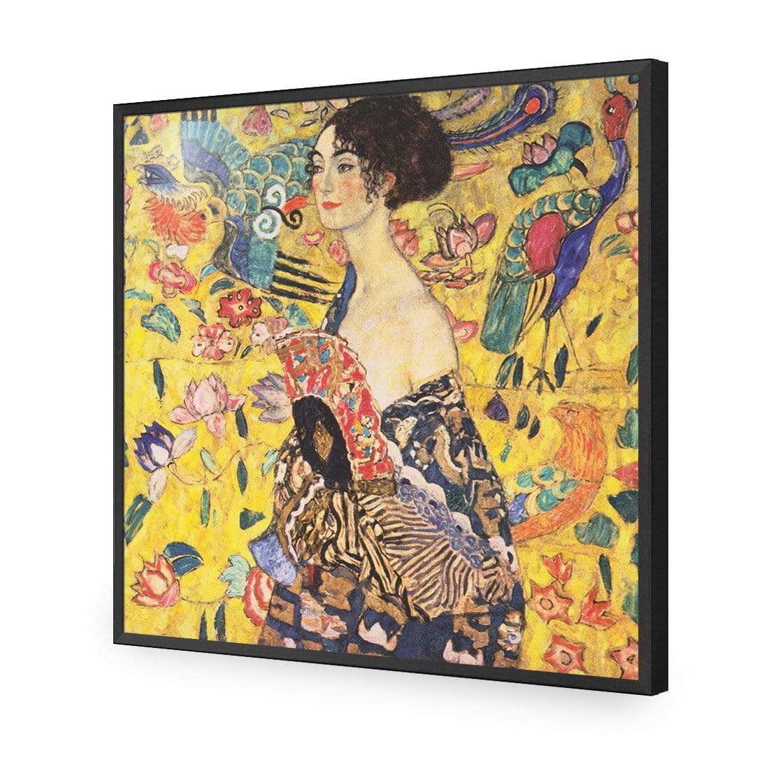 Lady with Fan By Gustav Klimt - wallart-australia - Acrylic Glass No Border