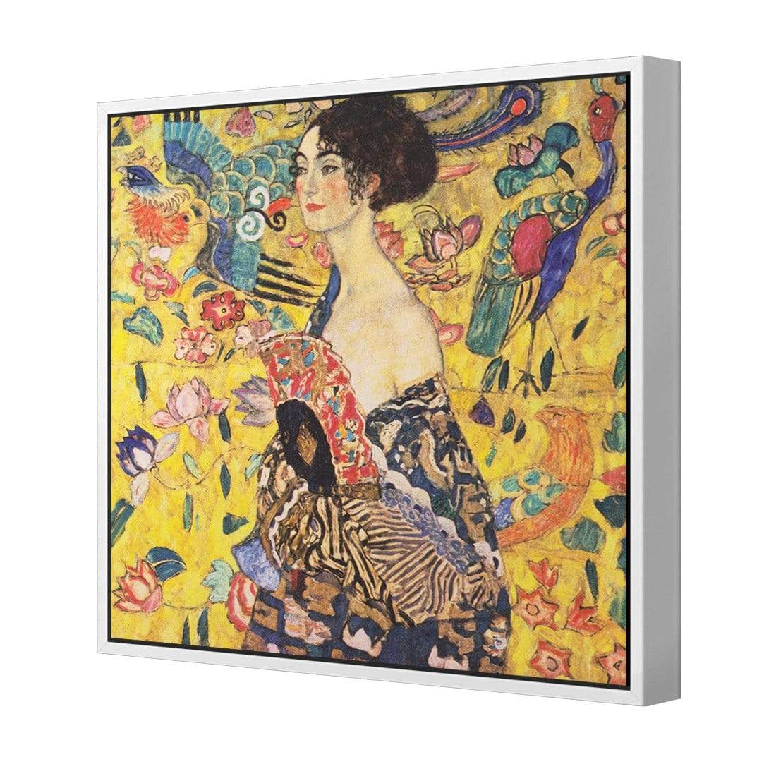 Lady with Fan By Gustav Klimt - wallart-australia - Canvas