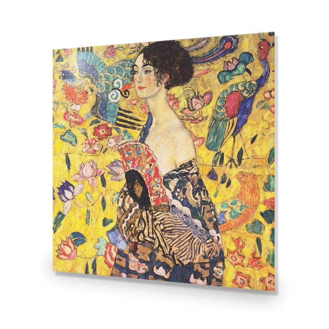 Lady with Fan By Gustav Klimt - wallart-australia - Acrylic Glass No Border