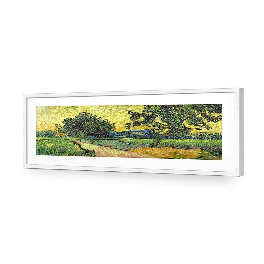 Landscape At Twilight By Van Gogh - wallart-australia - Acrylic Glass With Border