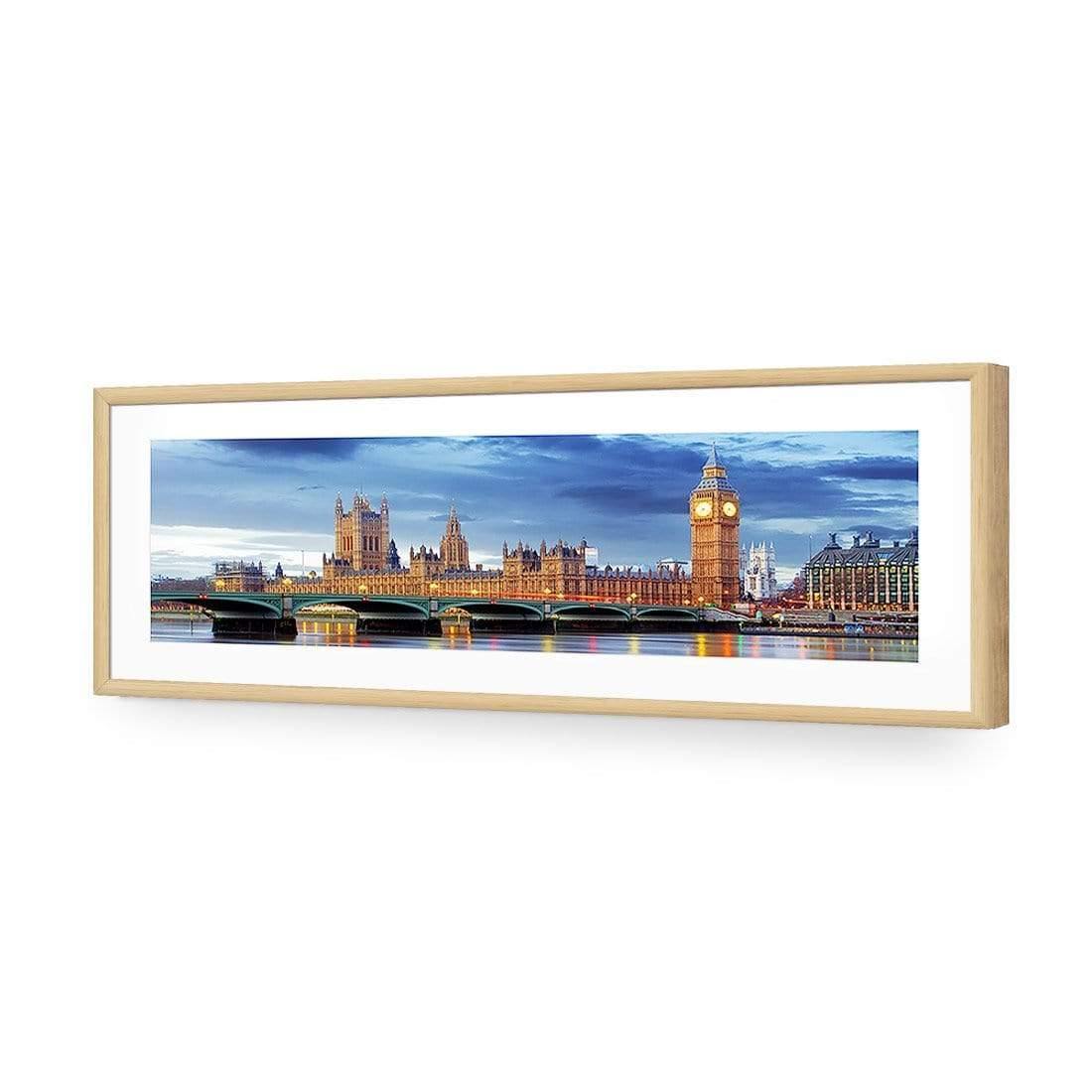 London River Reflections (long) - wallart-australia - Acrylic Glass With Border