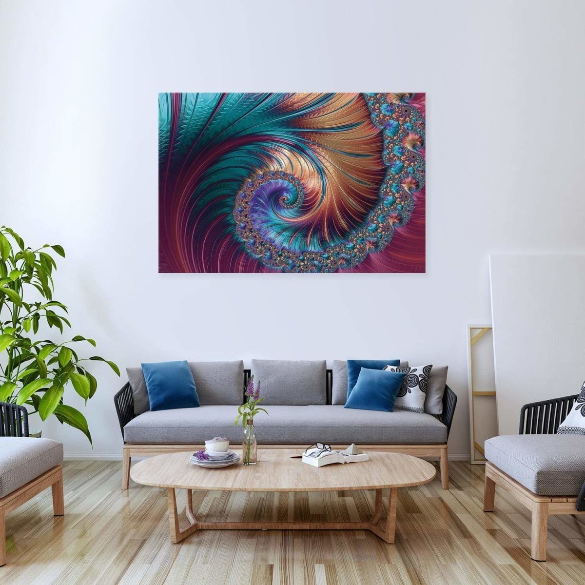 Luxe Spiral - wallart-australia - Canvas