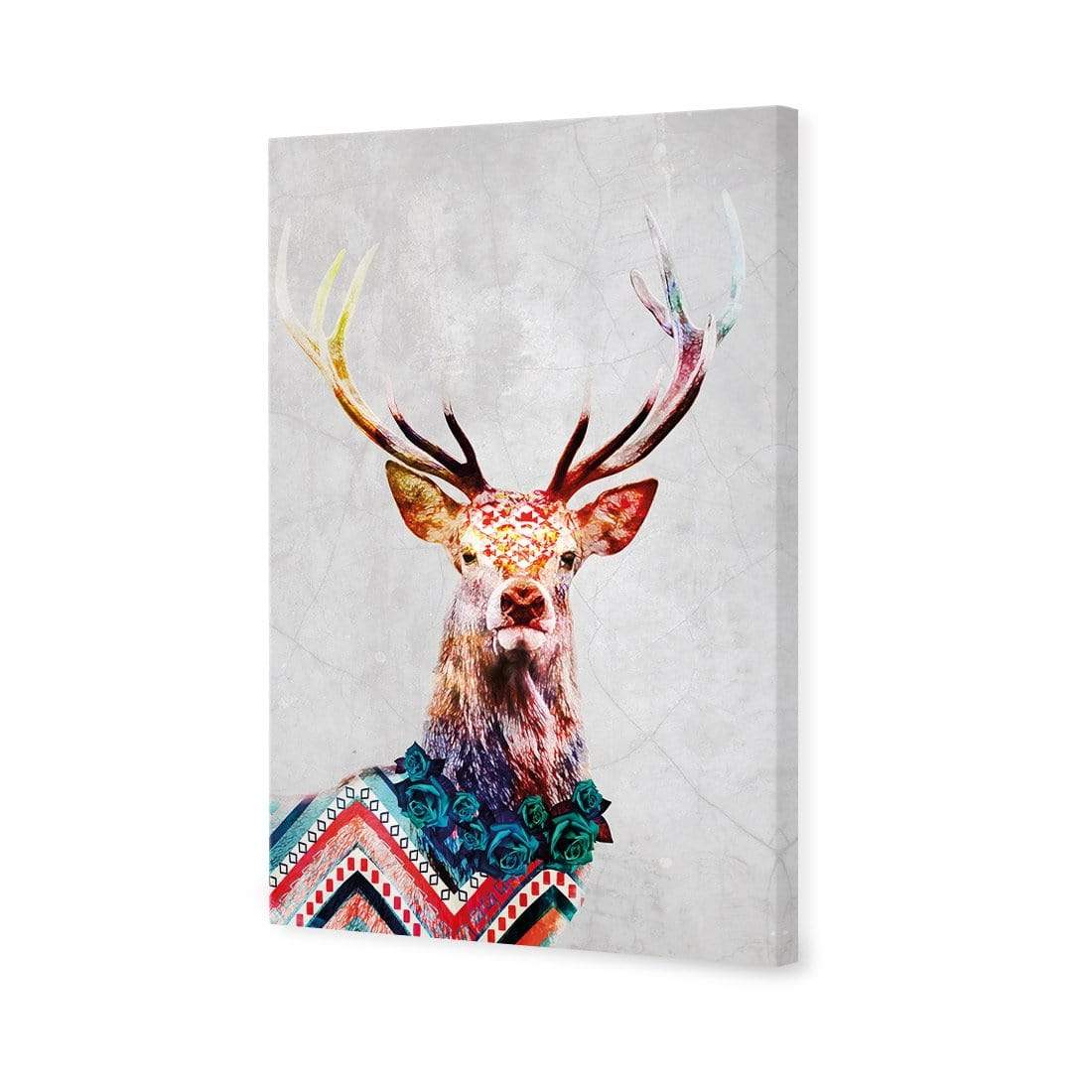 Majestic Deer Mosaic - wallart-australia - Canvas