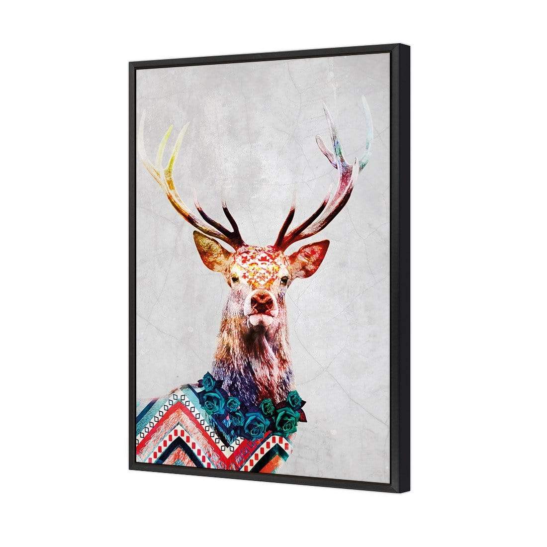 Majestic Deer Mosaic - wallart-australia - Canvas