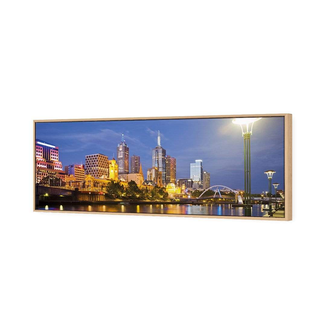 Melbourne Skyline, Original (long) - wallart-australia - Canvas