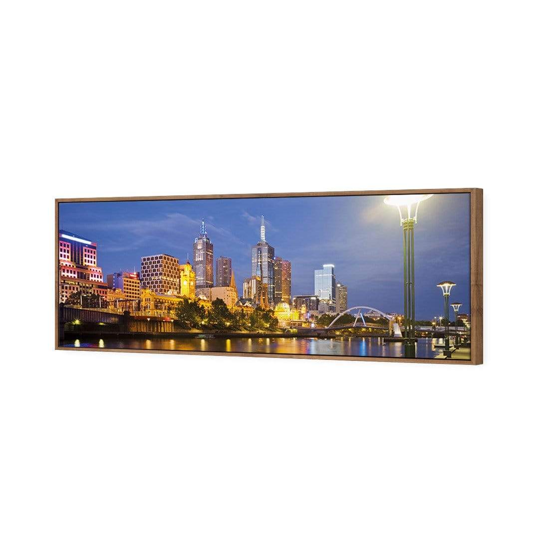 Melbourne Skyline, Original (long) - wallart-australia - Canvas