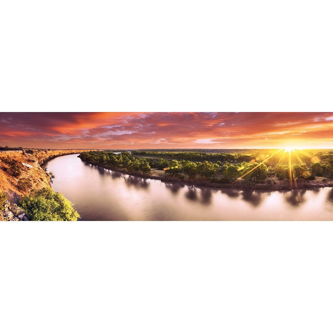 Murray River Sunrise (Long) - wallart-australia - Canvas