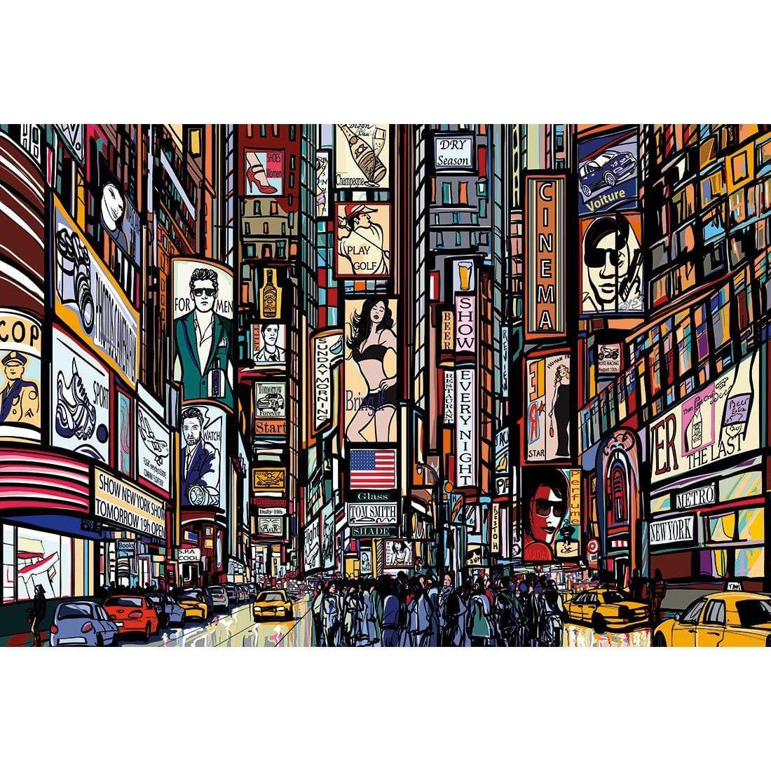 New York Advertised - wallart-australia - Canvas