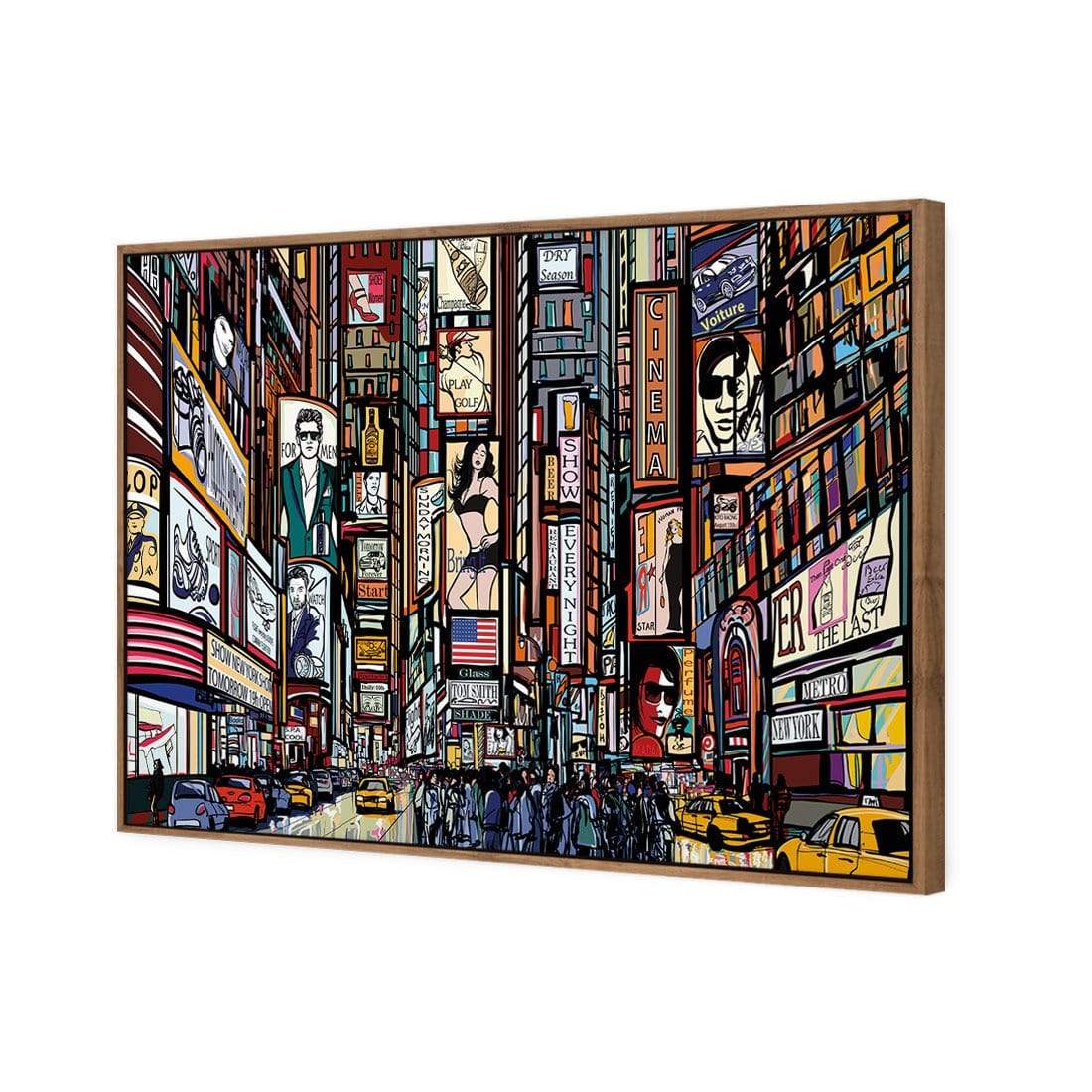 New York Advertised - wallart-australia - Canvas