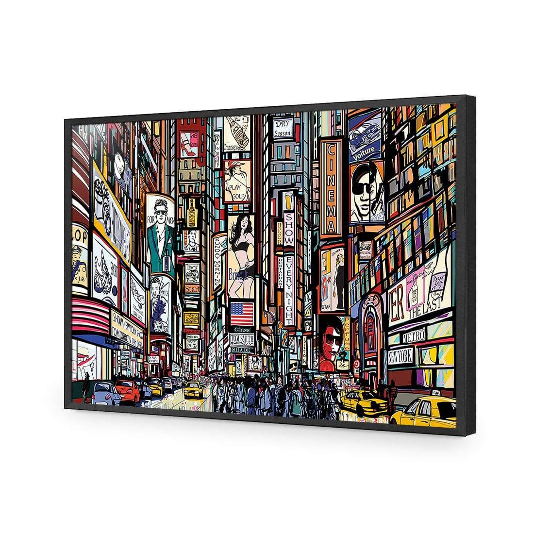 New York Advertised - wallart-australia - Acrylic Glass No Border