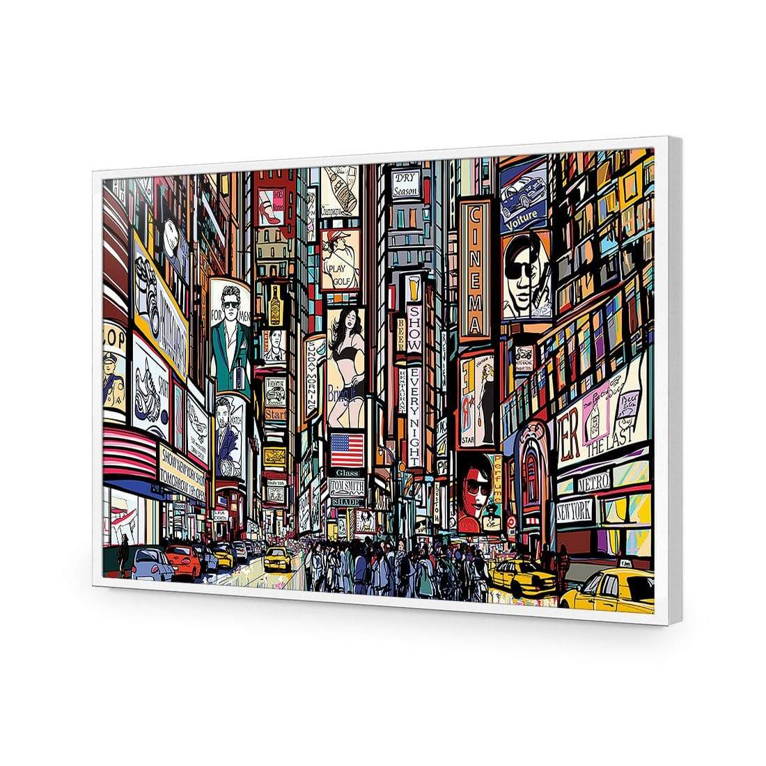 New York Advertised - wallart-australia - Acrylic Glass No Border