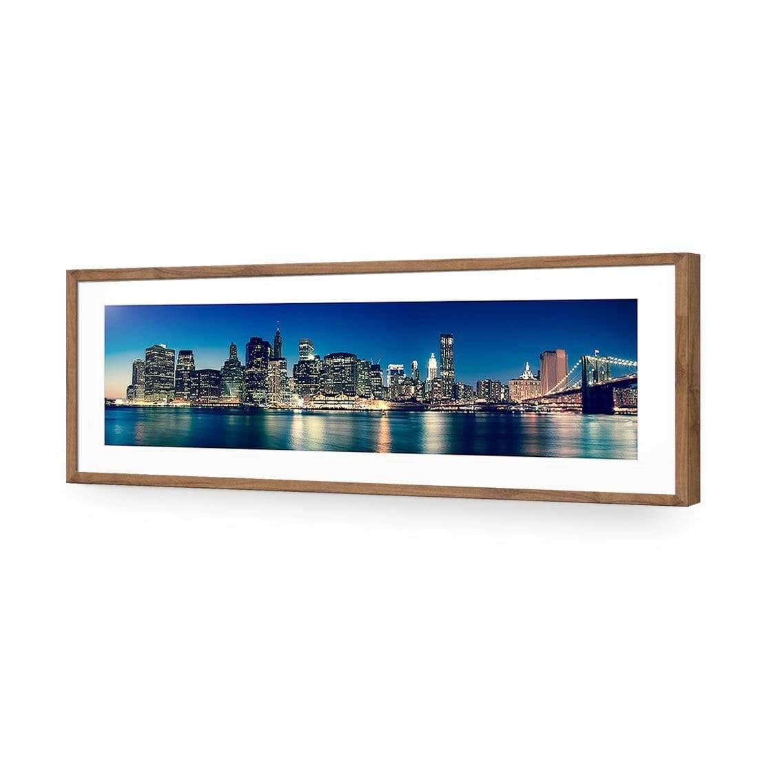 New York Riverside (Long) - wallart-australia - Acrylic Glass With Border