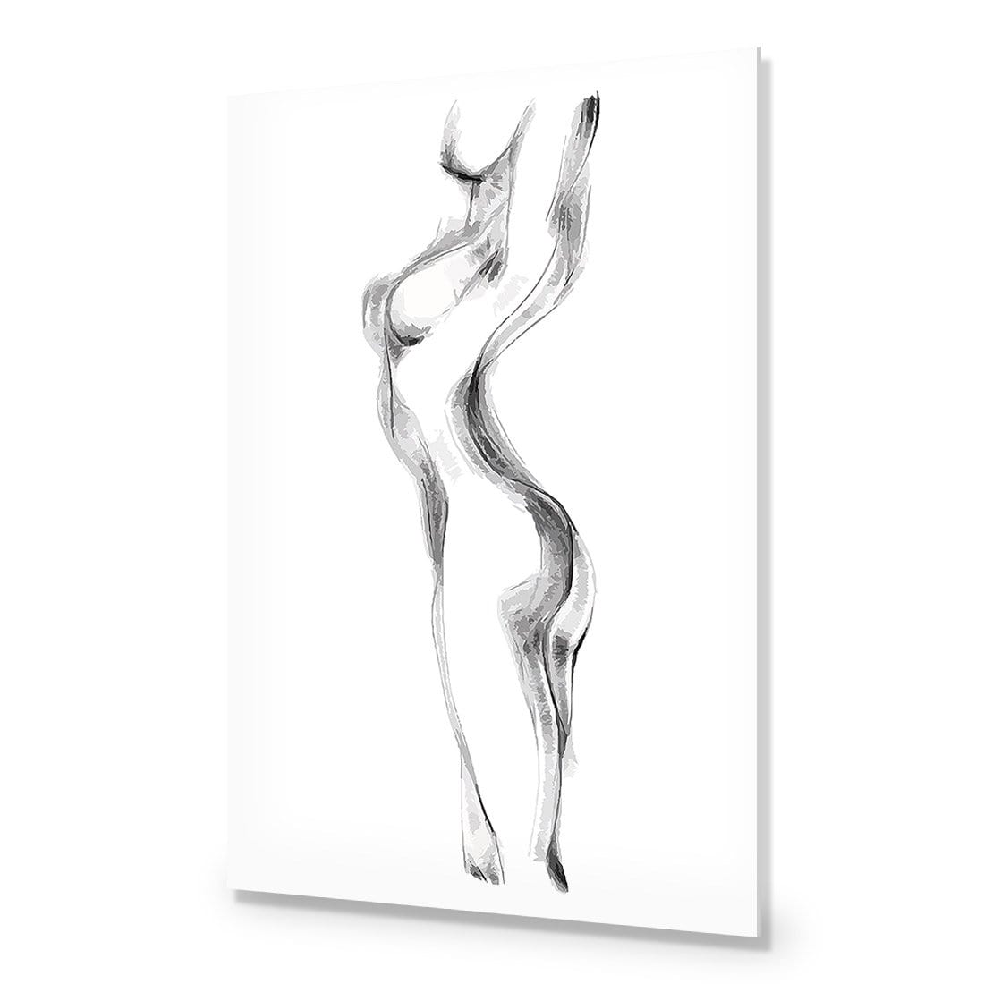 Nude Silhouette Arched - wallart-australia - Acrylic Glass No Border