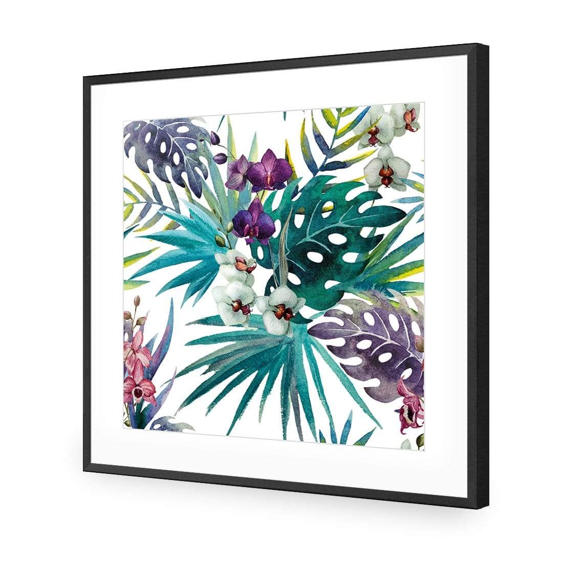 Orchid Exotica (Square) - wallart-australia - Acrylic Glass With Border