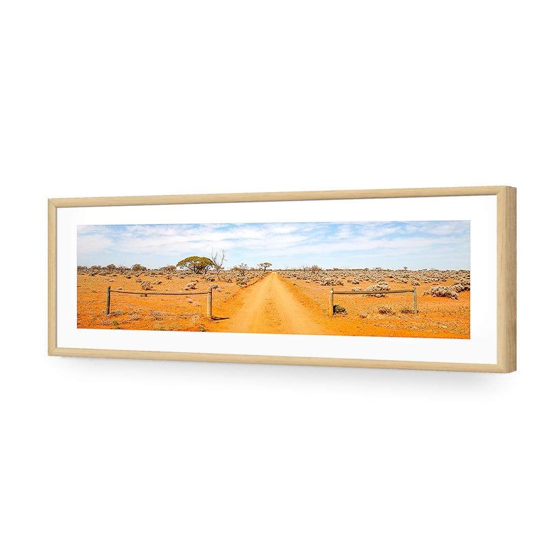 Outback Road (long) - wallart-australia - Acrylic Glass With Border