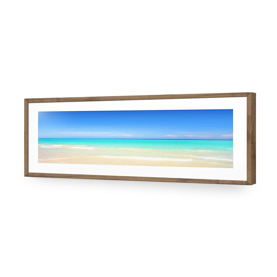 Paradise Beach (long) - wallart-australia - Acrylic Glass With Border