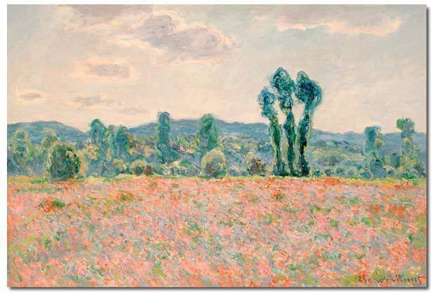 Poppy Field By Monet - wallart-australia - Canvas