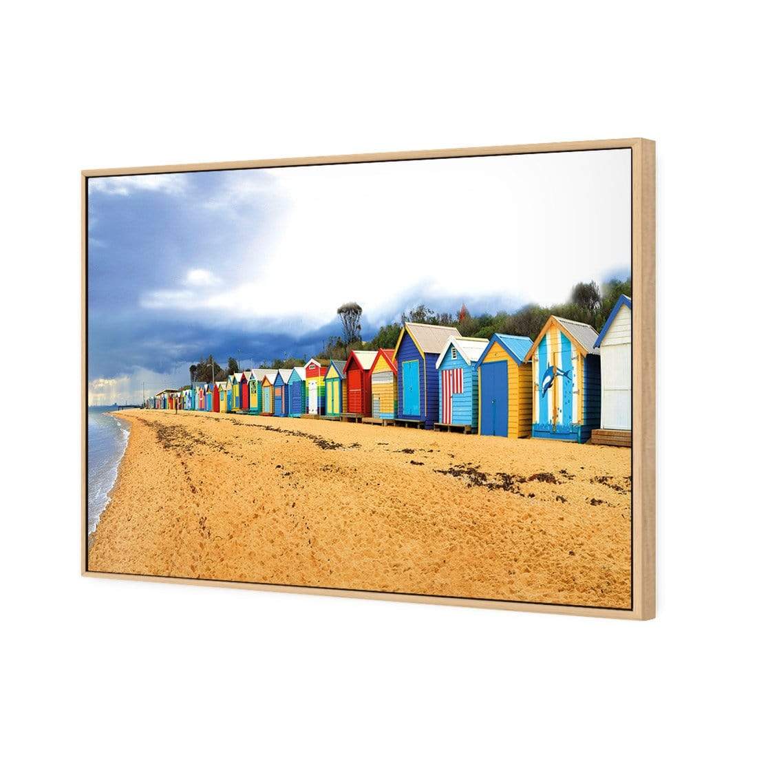 Row of Beach Boxes - wallart-australia - Canvas