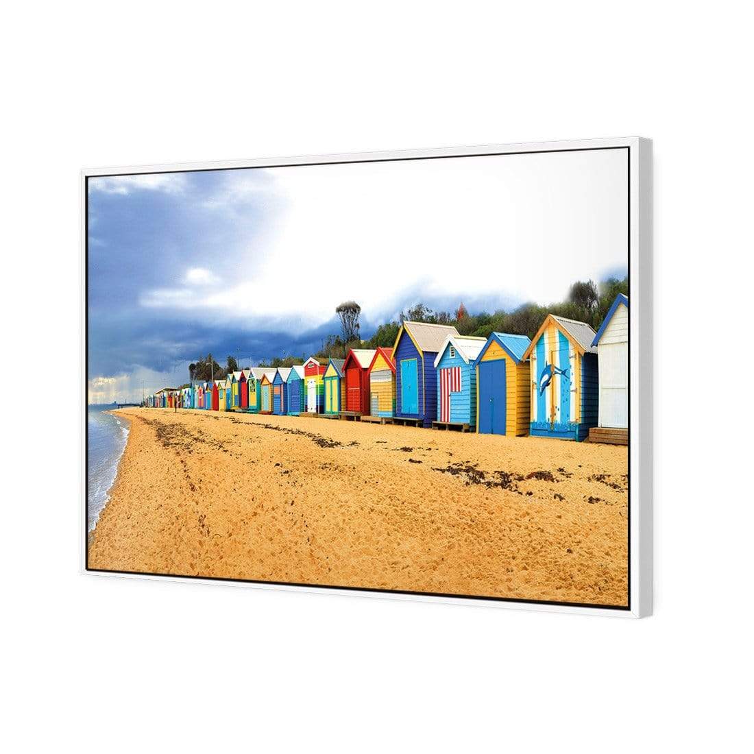 Row of Beach Boxes - wallart-australia - Canvas