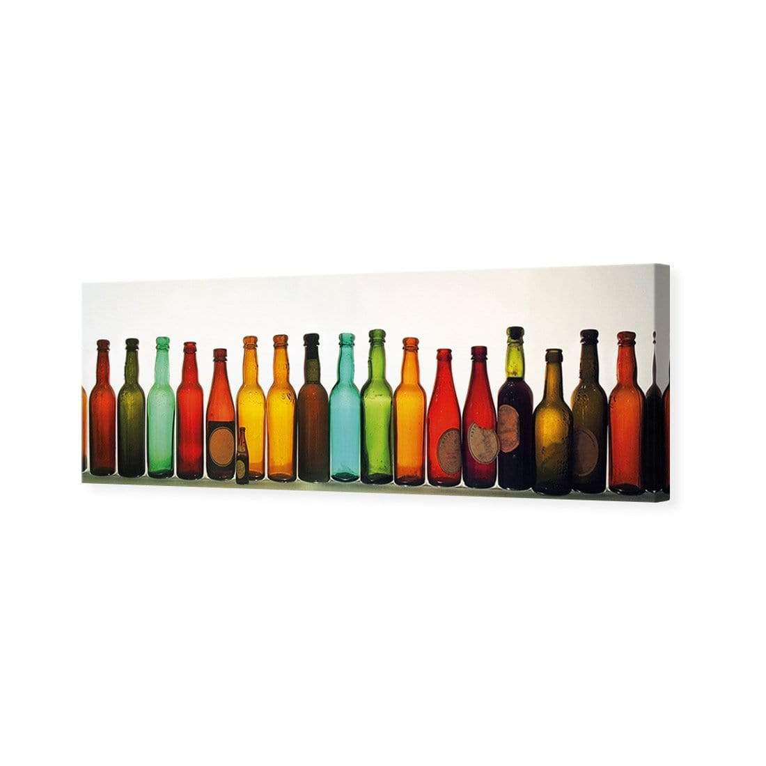 Row of Bottles, (Long) - wallart-australia - Canvas