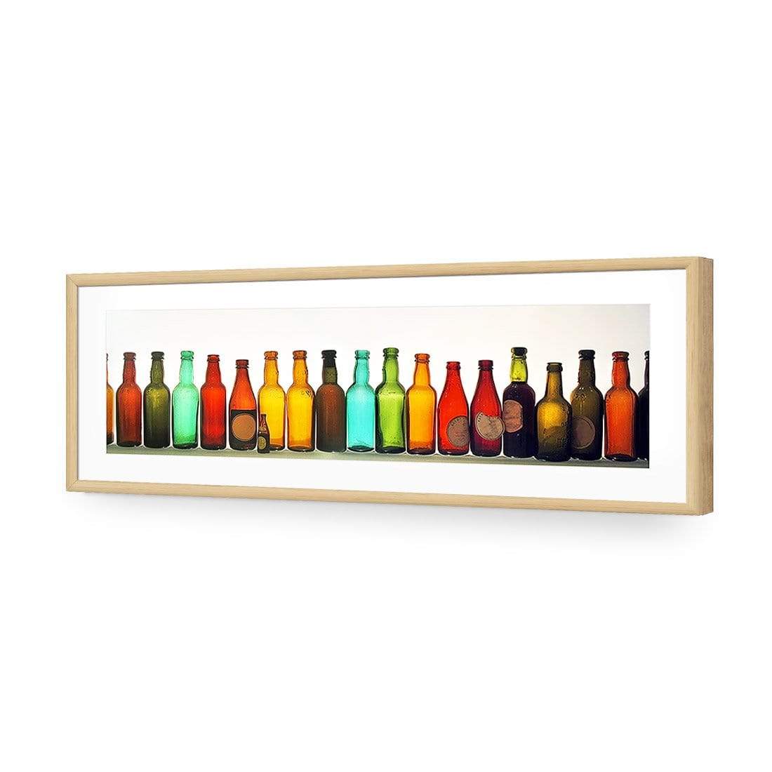 Row of Bottles, (Long) - wallart-australia - Acrylic Glass With Border