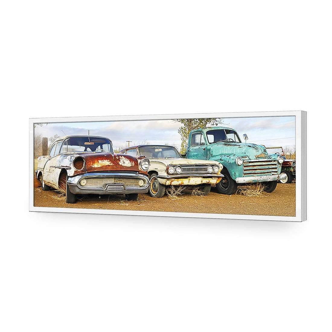 Row of Rusty Cars (long) - wallart-australia - Acrylic Glass No Border