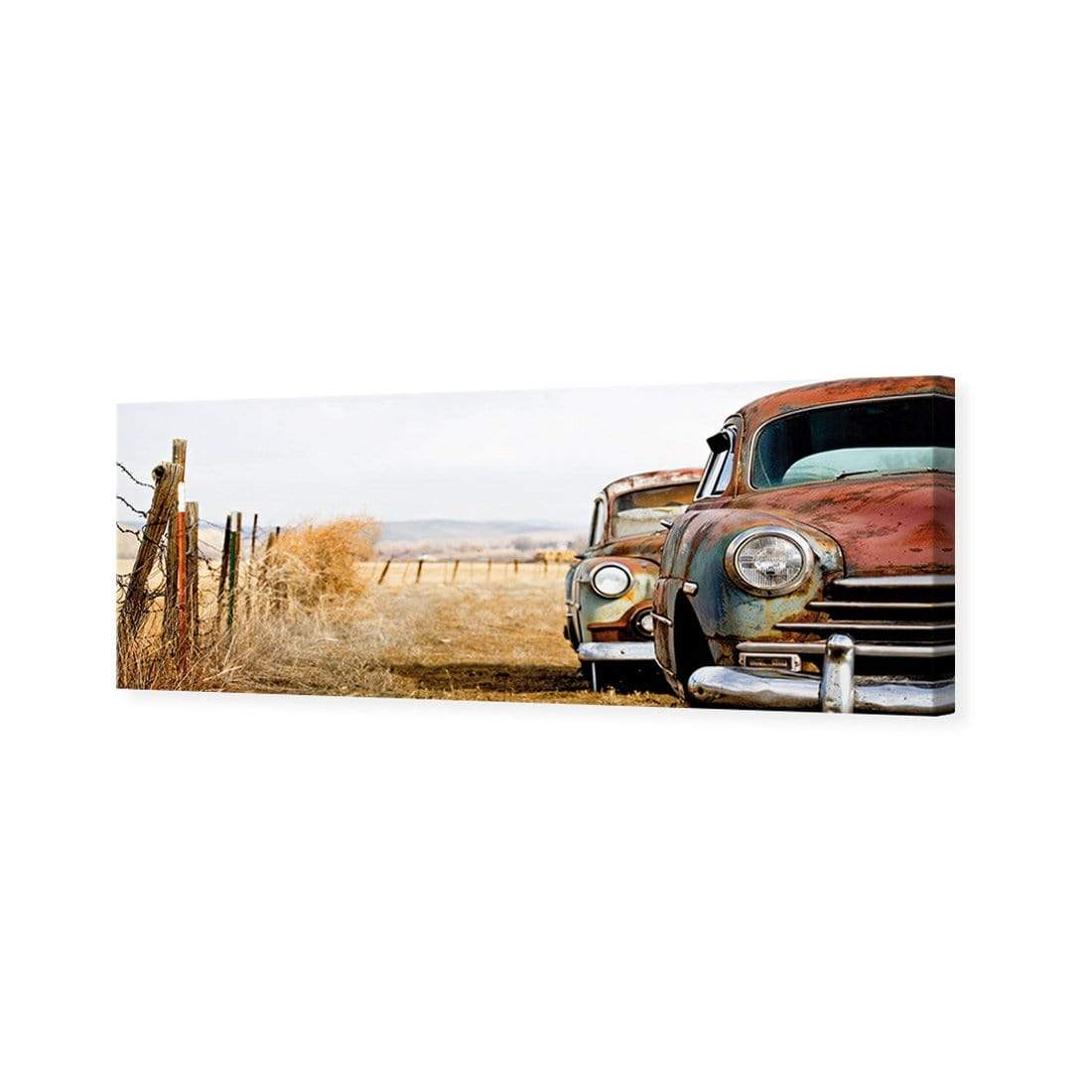 Rusty Cars, Original (Long) - wallart-australia - Canvas