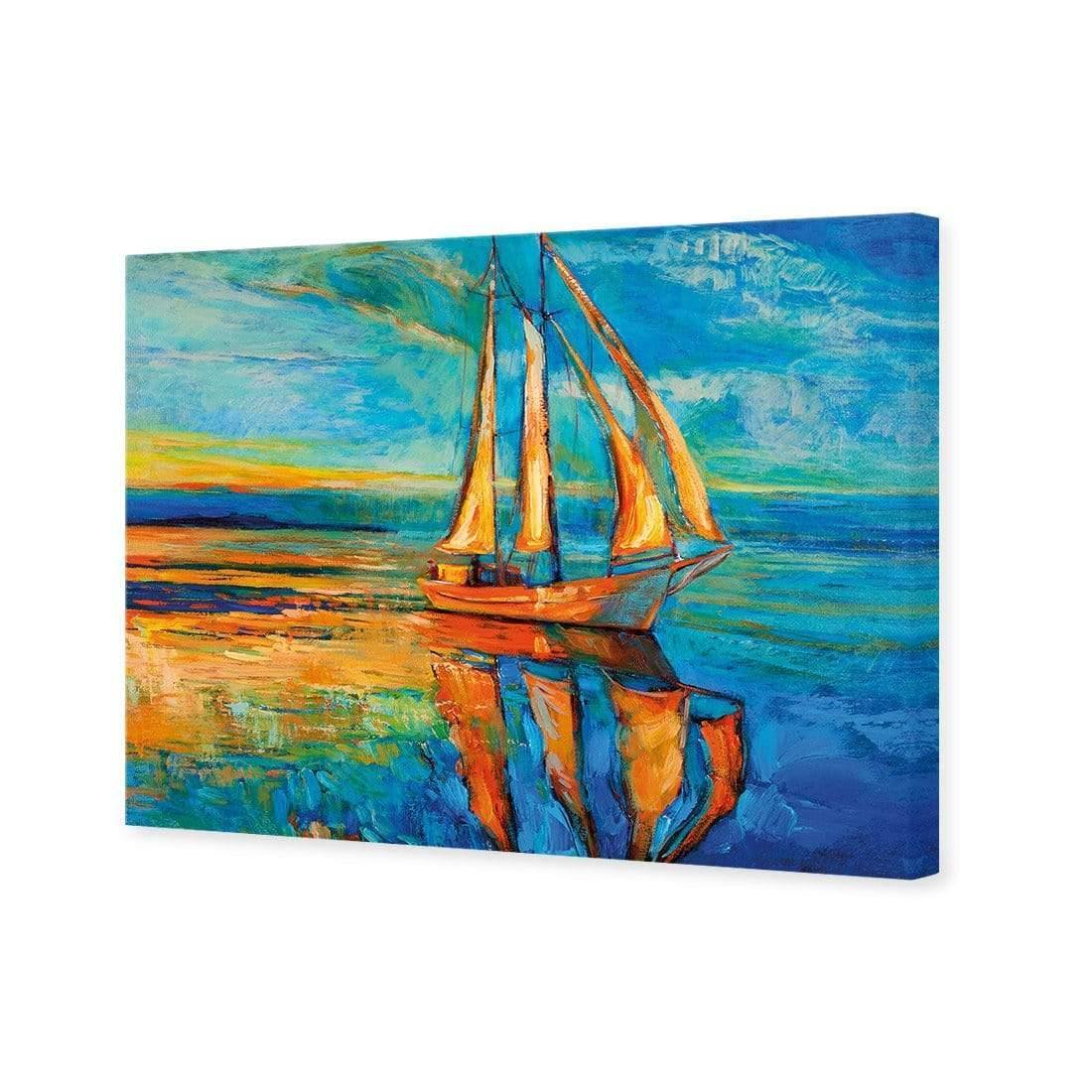 Sailing Boat Reflected - wallart-australia - Canvas