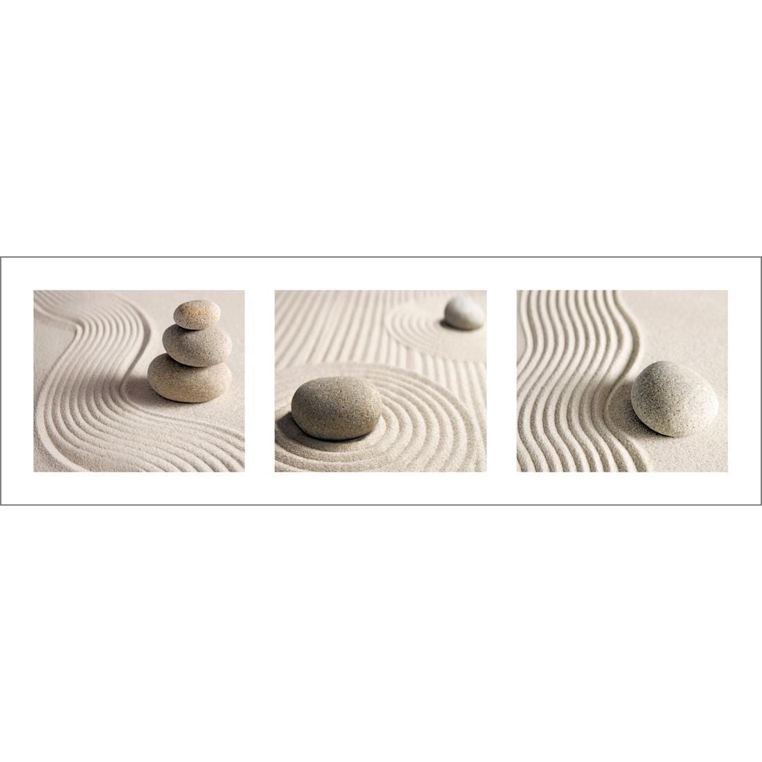 Sand Stone White Montage, Original (Long) - wallart-australia - Canvas