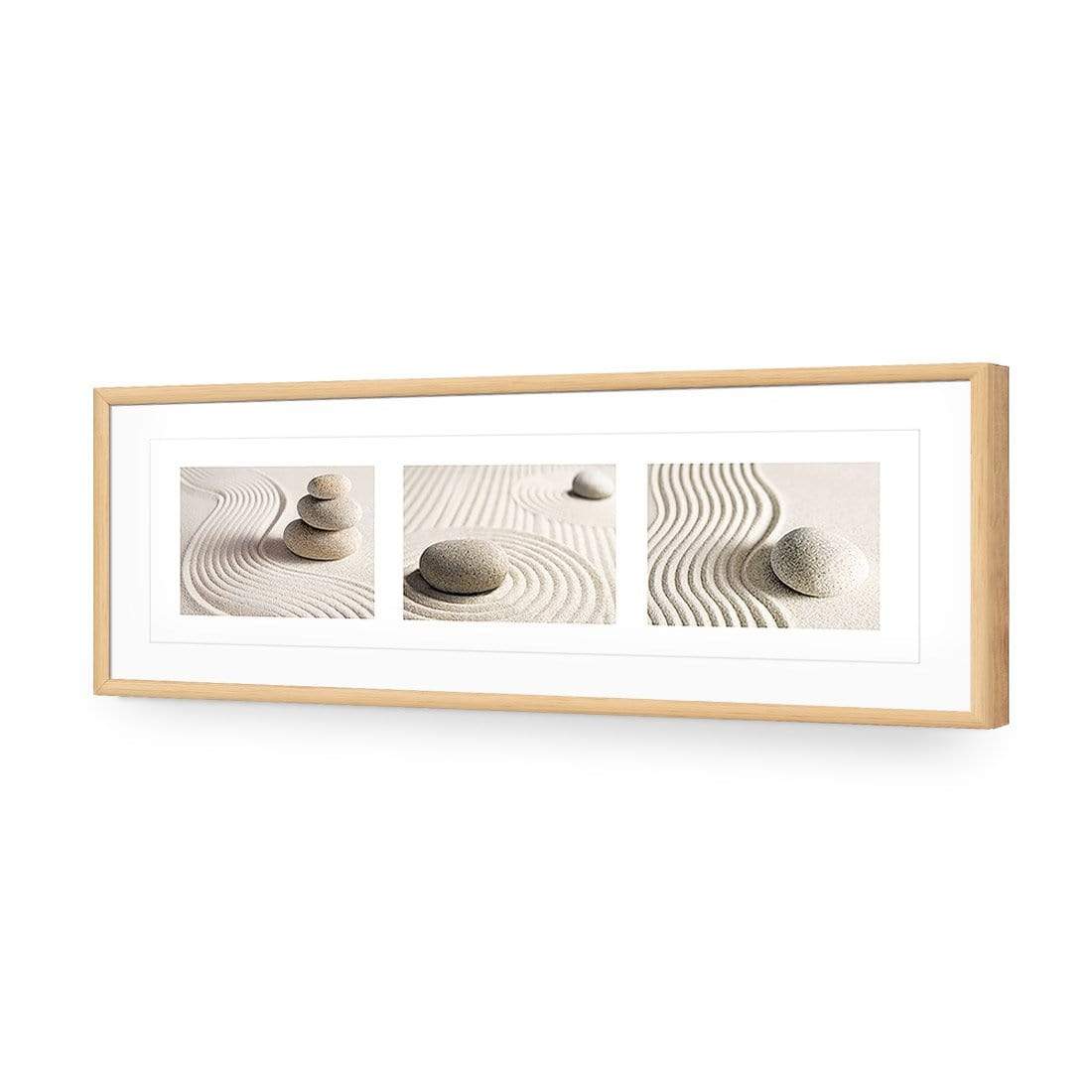 Sand Stone White Montage, Original (Long) - wallart-australia - Acrylic Glass With Border