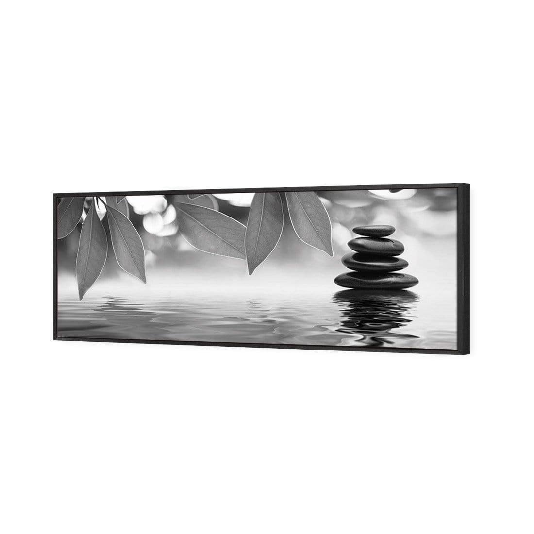 Stack of Stones Black and White (Long) - wallart-australia - Canvas