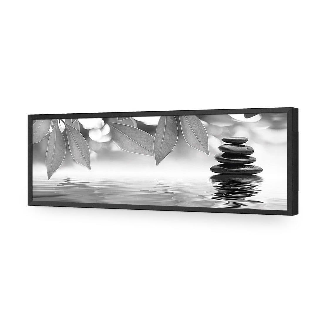Stack of Stones Black and White (Long) - wallart-australia - Acrylic Glass No Border
