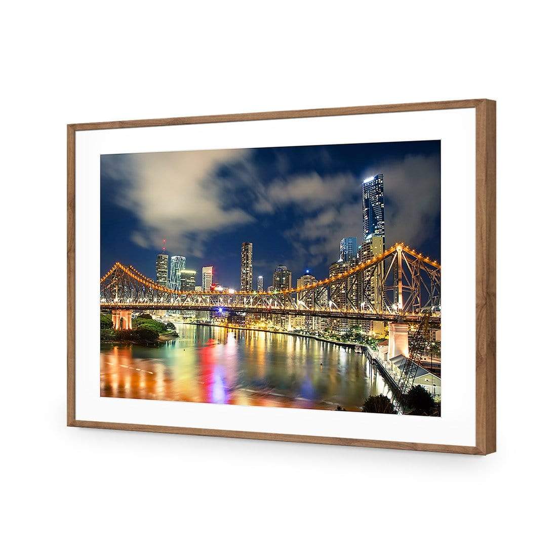 Story Bridge 2015 - wallart-australia - Acrylic Glass With Border