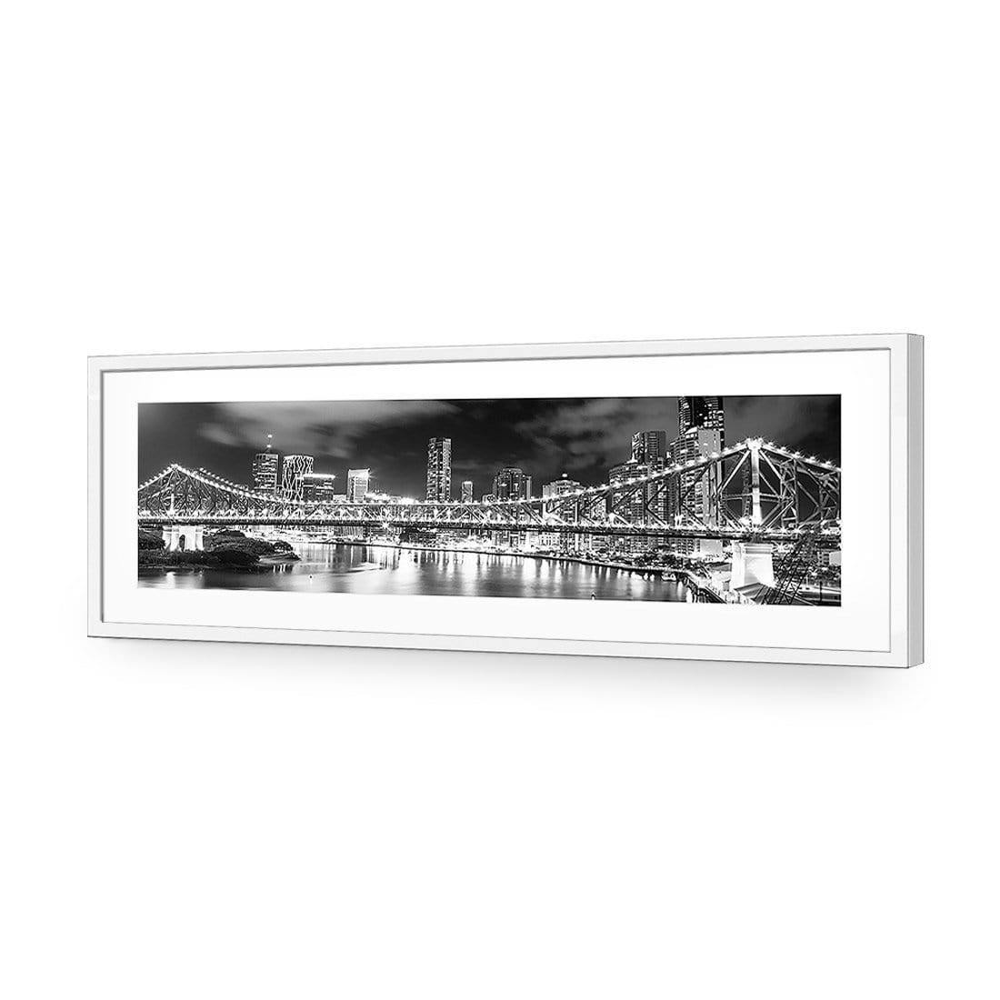Story Bridge 2015, Black and White (long) - wallart-australia - Acrylic Glass With Border