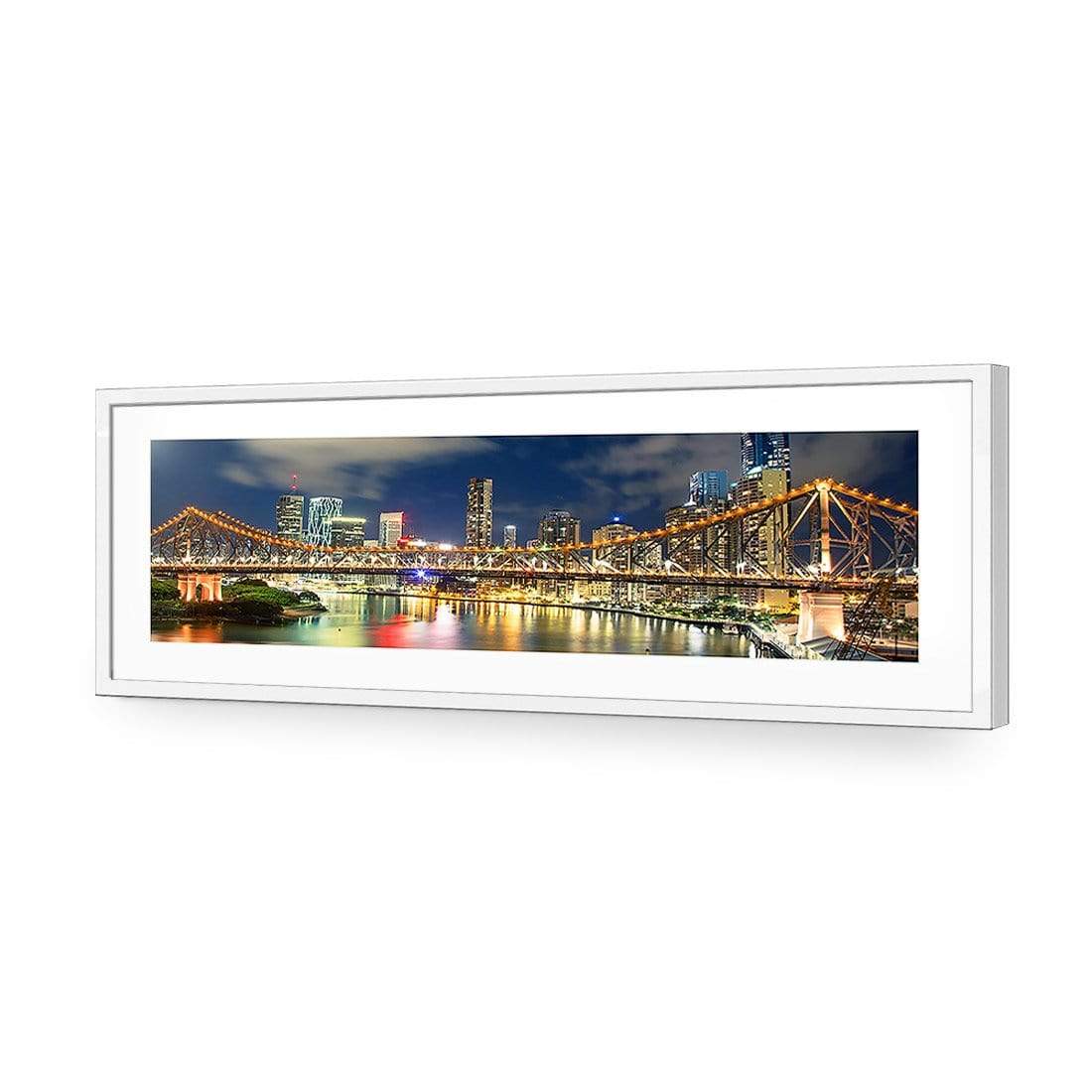 Story Bridge 2015 (long) - wallart-australia - Acrylic Glass With Border