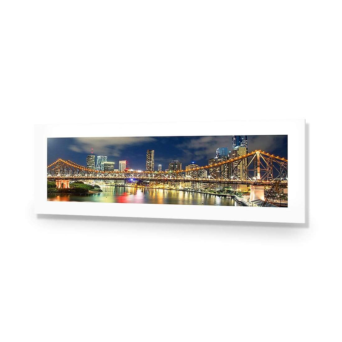 Story Bridge 2015 (long) - wallart-australia - Acrylic Glass With Border