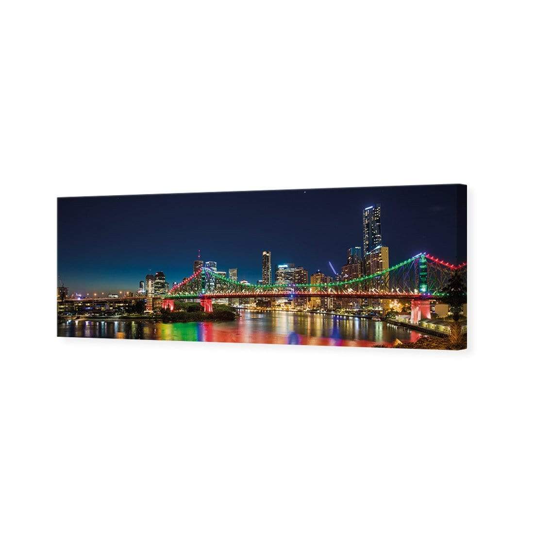 Story Bridge Alight Brisbane (Long) - wallart-australia - Canvas