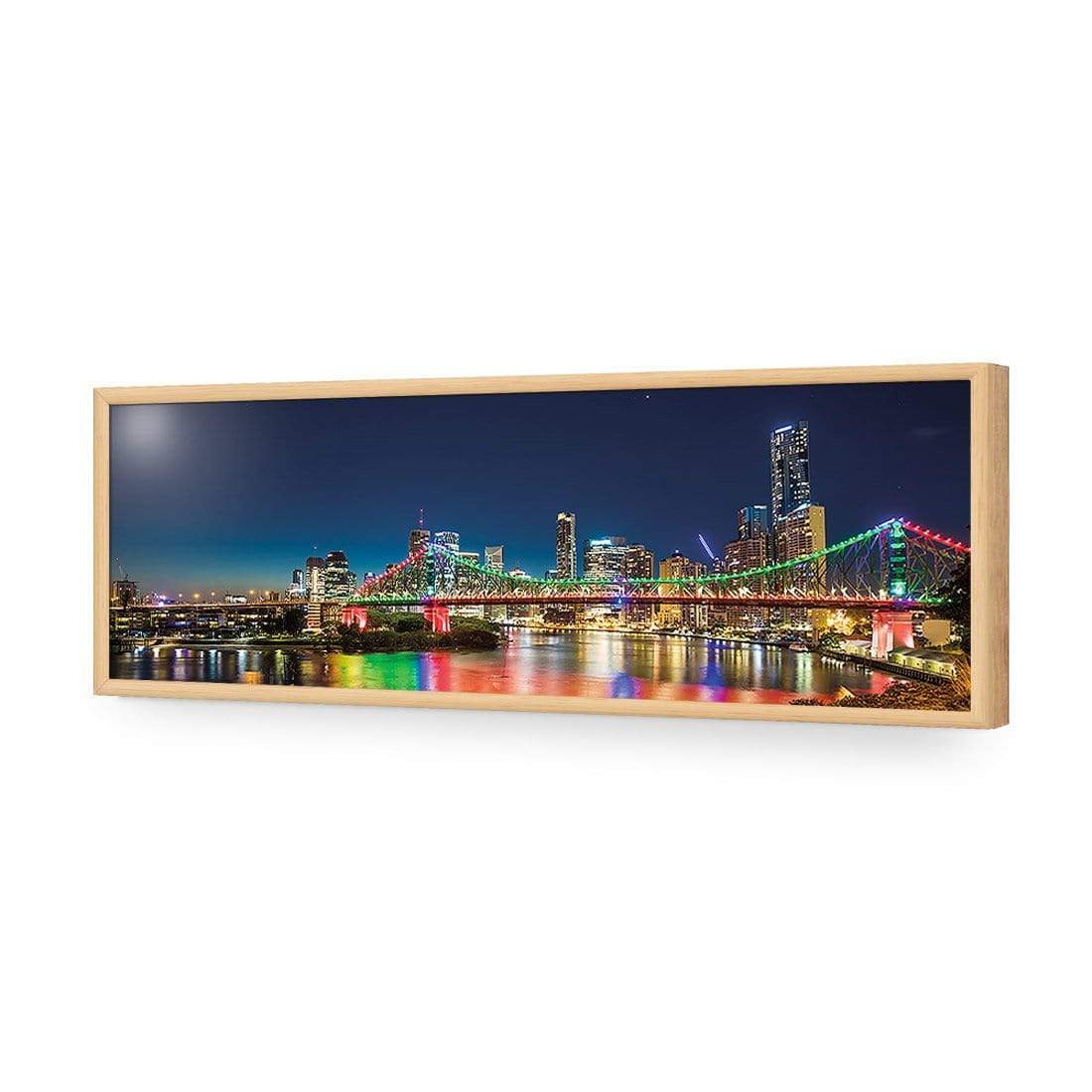 Story Bridge Alight Brisbane (Long) - wallart-australia - Acrylic Glass No Border