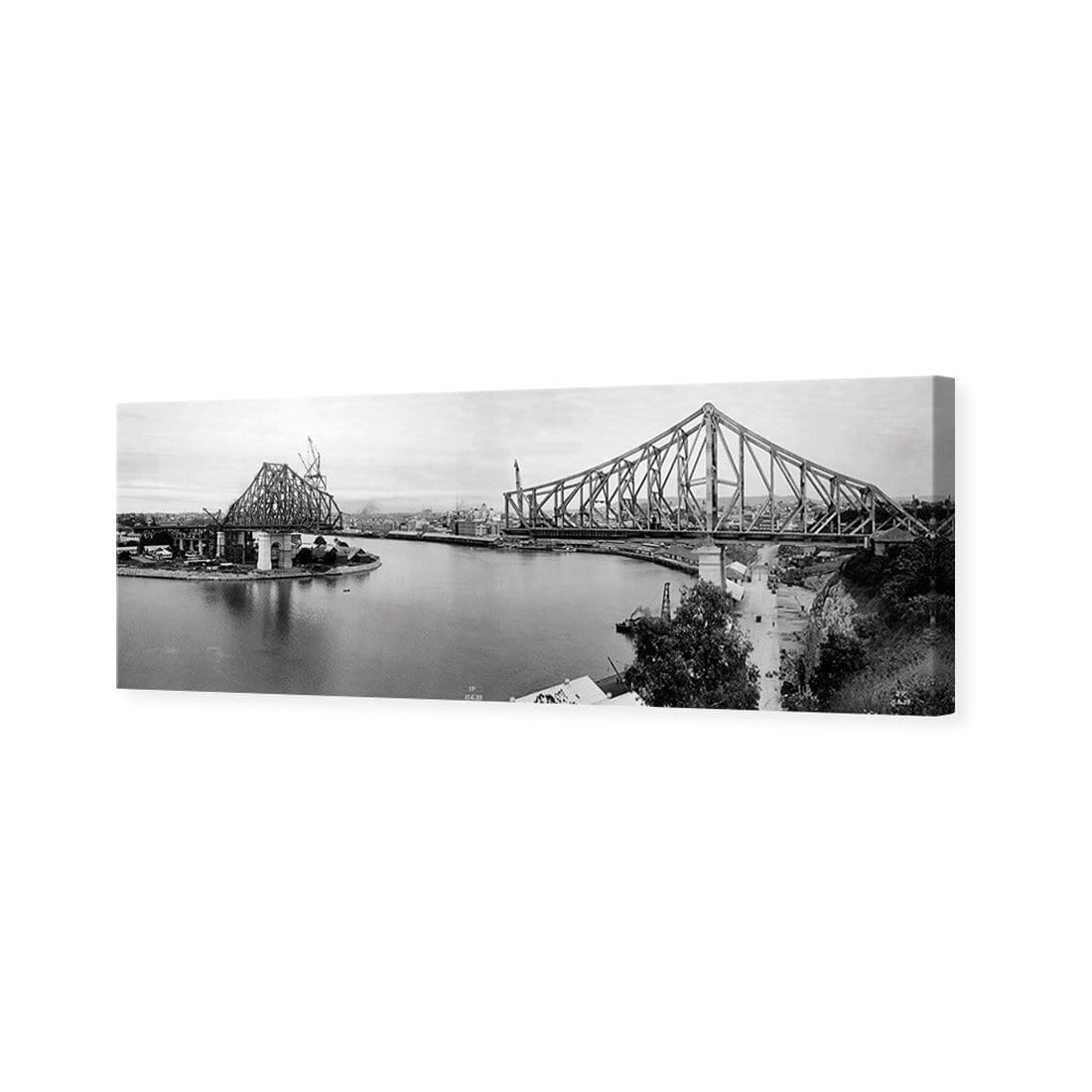Story Bridge Construction 1939 - wallart-australia - Canvas