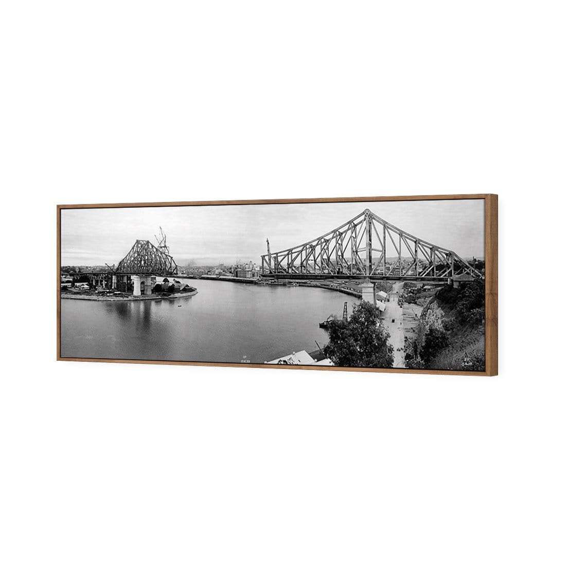 Story Bridge Construction 1939 - wallart-australia - Canvas