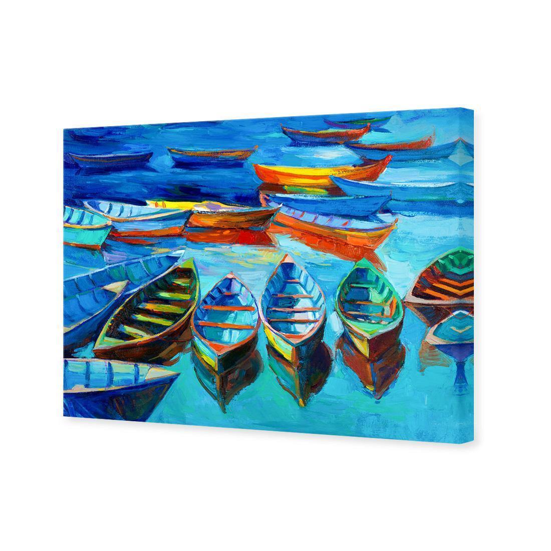 Stranded Row Boats - wallart-australia - Canvas