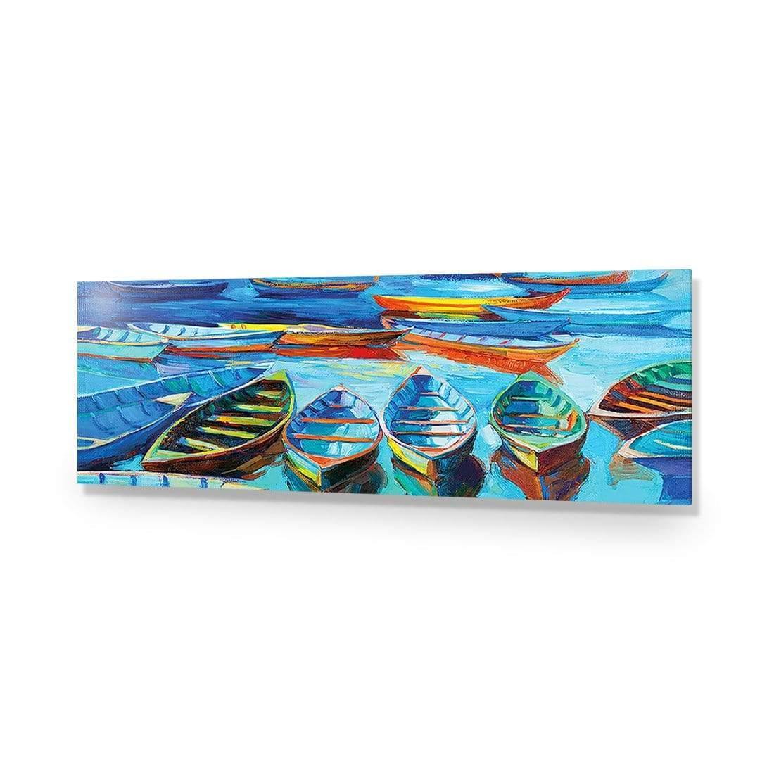 Stranded Row Boats (long) - wallart-australia - Acrylic Glass No Border